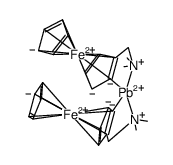 bis[2-[(dimethylamino)methyl]-ferrocenyl]lead(II) Structure