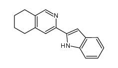 3-(indol-2-yl)-5,6,7,8-tetrahydroisoquinoline结构式