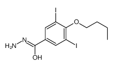 4-butoxy-3,5-diiodobenzohydrazide Structure