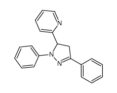 2-(2,5-diphenyl-3,4-dihydropyrazol-3-yl)pyridine Structure