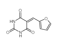 2,4,6(1H,3H,5H)-Pyrimidinetrione,5-(2-furanylmethylene)- Structure