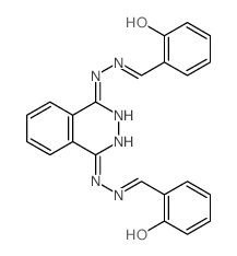 Benzaldehyde,2-hydroxy-, 1,4-phthalazinediyldihydrazone (9CI) structure