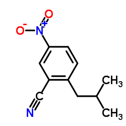 2-Isobutyl-5-nitrobenzonitrile Structure