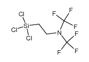 2-(Trichlorosilyl)-N,N-bis(trifluoromethyl)ethanamine Structure