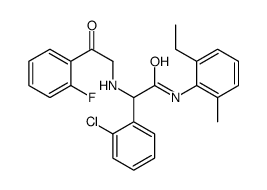 Benzeneacetamide, 2-chloro-N-(2-ethyl-6-methylphenyl)-alpha-[(2-fluorobenzoyl)methylamino]- (9CI)结构式