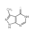 4H-Pyrazolo[3,4-d]pyrimidine-4-thione,1,5-dihydro-3-methyl- picture