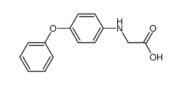 N-(4-phenoxyphenyl)aminoacetic acid Structure