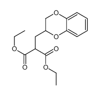 diethyl 2-(2,3-dihydro-1,4-benzodioxin-3-ylmethyl)propanedioate结构式