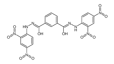 1,3-Benzenedicarboxylic acid bis[2-(2,4-dinitrophenyl)hydrazide]结构式