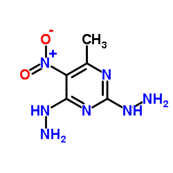2,4-Dihydrazino-6-methyl-5-nitropyrimidine Structure