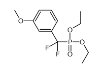 1-[diethoxyphosphoryl(difluoro)methyl]-3-methoxybenzene结构式