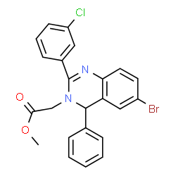 methyl [6-bromo-2-(3-chlorophenyl)-4-phenylquinazolin-3(4H)-yl]acetate picture