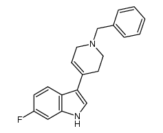 6-fluoro-3-(1-benzyl-2H,3H,6H-4-azinyl)indole Structure