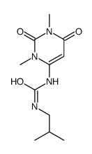 1-(1,3-dimethyl-2,6-dioxopyrimidin-4-yl)-3-(2-methylpropyl)urea结构式