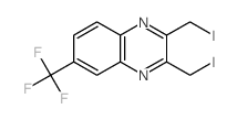 2,3-bis(iodomethyl)-6-(trifluoromethyl)quinoxaline结构式