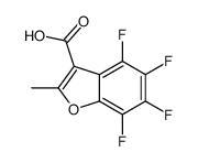 4,5,6,7-四氟-2-甲基-1-苯并呋喃-3-羧酸结构式