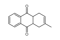 2-methyl-1,4,4a,9a-tetrahydroanthracene-9,10-dione结构式