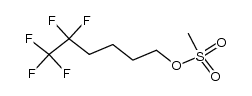 1-methanesulfonyloxy-5,5,6,6,6-pentafluorohexane Structure