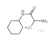 2-Amino-N-cyclohexylpropanamide hydrochloride结构式