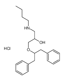 1-(butylamino)-3-(1,3-diphenylpropan-2-yloxy)propan-2-ol,hydrochloride结构式