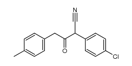 α-(p-Chlorphenyl)-γ-(p-methylphenyl)-acetacetonitril Structure