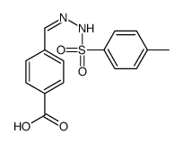 4-[[(4-methylphenyl)sulfonylhydrazinylidene]methyl]benzoic acid Structure