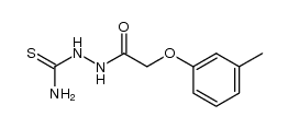 2-(2-(m-tolyloxy)acetyl)hydrazinecarbothioamide Structure