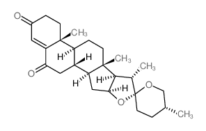 (25R)-Spirost-4-en-3,6-dione Structure