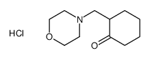 2-(morpholin-4-ylmethyl)cyclohexan-1-one,hydrochloride Structure