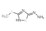 (3-methylsulfanyl-1,2,4-thiadiazol-5-yl)hydrazine Structure