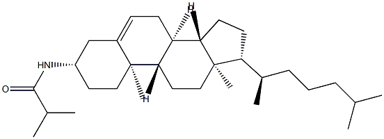 N-(Cholest-5-en-3β-yl)-2-methylpropanamide Structure