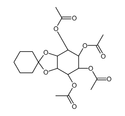 1,2-CYCLOHEXYLIDENE TETRA-O-ACETYL-MYO-INOSITOL结构式