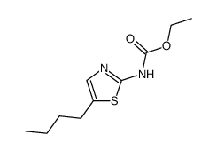 Carbamic acid,(5-butyl-2-thiazolyl)-,ethyl ester (9CI)结构式