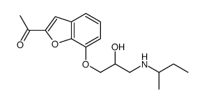 1-[7-[2-Hydroxy-3-(sec-butylamino)propoxy]-2-benzofuranyl]ethanone结构式