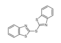 bis(2-benzothiazolyl) sulfide Structure