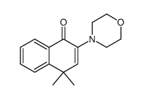 4,4-dimethyl-2-morpholino-4H-naphthalen-1-one结构式