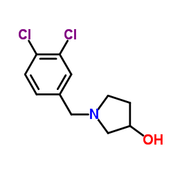 1-(3,4-Dichlorobenzyl)-3-pyrrolidinol结构式