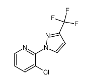 3-chloro-2-[3-(trifluoromethyl)-1H-pyrazol-1-yl]pyridine Structure