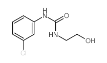 Urea,N-(3-chlorophenyl)-N'-(2-hydroxyethyl)- Structure