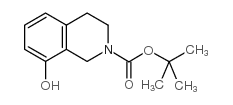 TERT-BUTYL 8-HYDROXY-3,4-DIHYDROISOQUINOLINE-2(1H)-CARBOXYLATE Structure