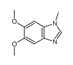 5,6-dimethoxy-1-methylbenzimidazole结构式