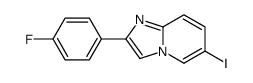 2-(4-fluorophenyl)-6-iodoimidazo[1,2-a]pyridine结构式