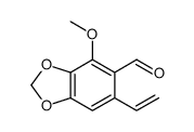 4-Methoxy-6-vinyl-1,3-benzodioxole-5-carbaldehyde结构式