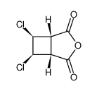 (1R*,2S*,3S*,4R*)-3,4-dichlorocyclobutane-1,2-dicarboxylic anhydride结构式