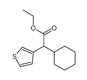 ethyl 2-cyclohexyl-2-thiophen-3-ylacetate结构式