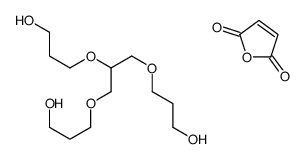 3-[2,3-bis(3-hydroxypropoxy)propoxy]propan-1-ol,furan-2,5-dione Structure