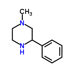 1-Methyl-3-phenylpiperazine structure