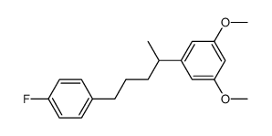2-(3,5-dimethoxyphenyl)-5-(4-fluorophenyl)-pentane结构式