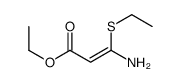 ethyl 3-amino-3-ethylsulfanylprop-2-enoate Structure