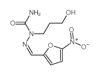 Hydrazinecarboxamide,1-(3-hydroxypropyl)-2-[(5-nitro-2-furanyl)methylene]-结构式